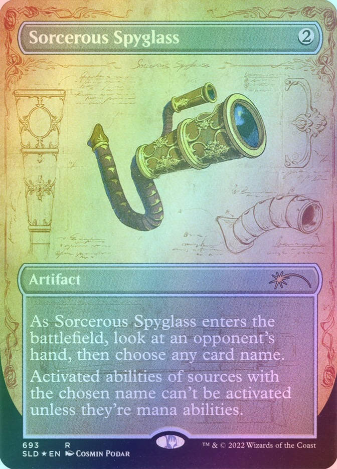 Sorcerous Spyglass (SLD) (693) / Borderless / Foil
