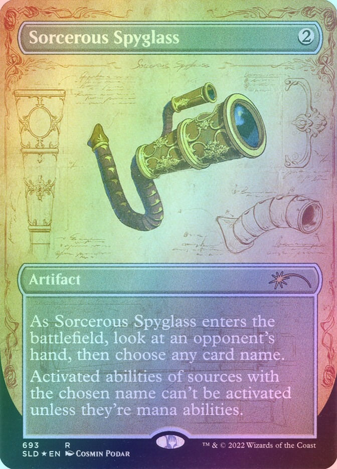 Sorcerous Spyglass (SLD) (693) / Borderless / Foil