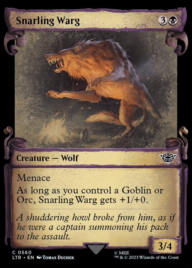 Snarling Warg (LTR) (560) / Showcase