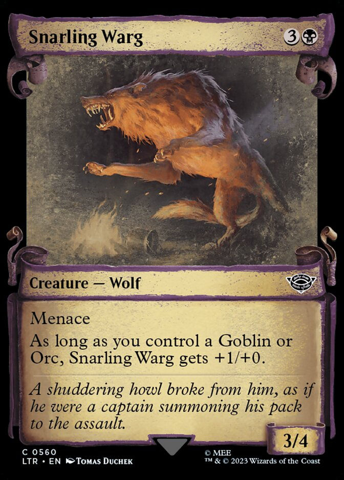 Snarling Warg (LTR) (560) / Showcase