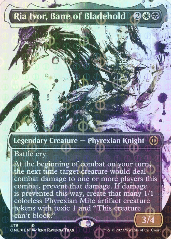 Ria Ivor, Bane of Bladehold (ONE) (475) / Borderless / Showcase / Compleat Foil