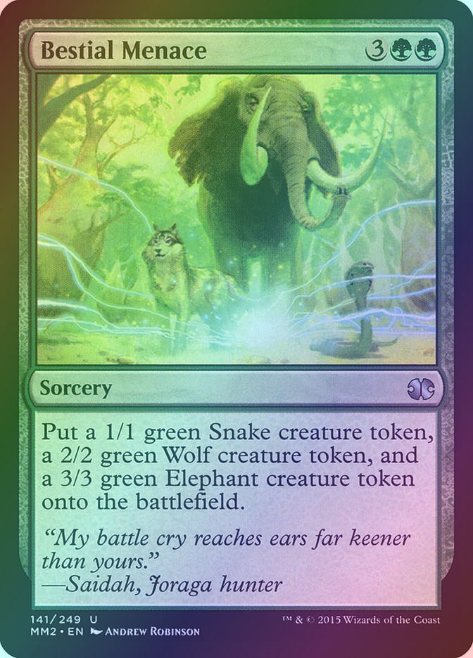Bestial Menace (MM2) (141) / Foil