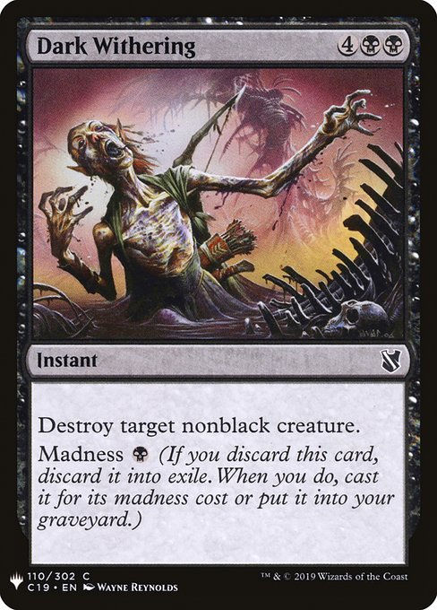 Dark Withering (PLST) (C19-110)