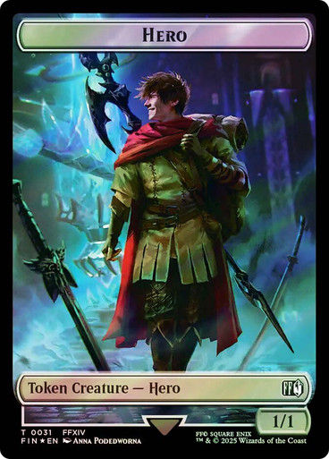 Hero Token T31 // Wizard (TFIN2) / Surge Foil — cara 1 de 2