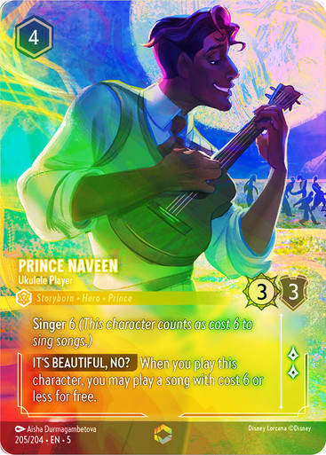 Prince Naveen - Ukulele Player (Enchanted)