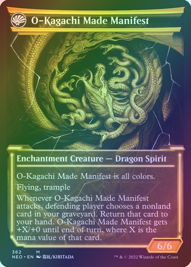 The Kami War // O-Kagachi Made Manifest (NEO) (362) / Showcase / Foil — cara 2 de 2