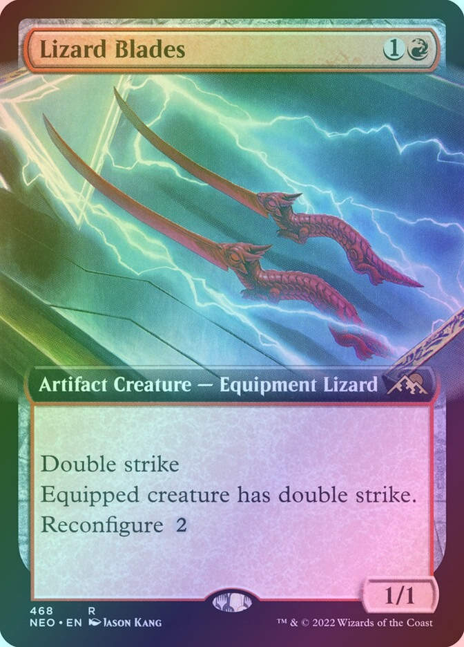 Lizard Blades (NEO) (468) / Extended Art / Foil