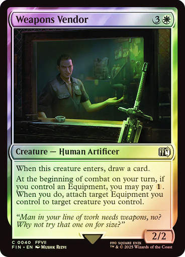 Weapons Vendor (FIN) (40) / Foil
