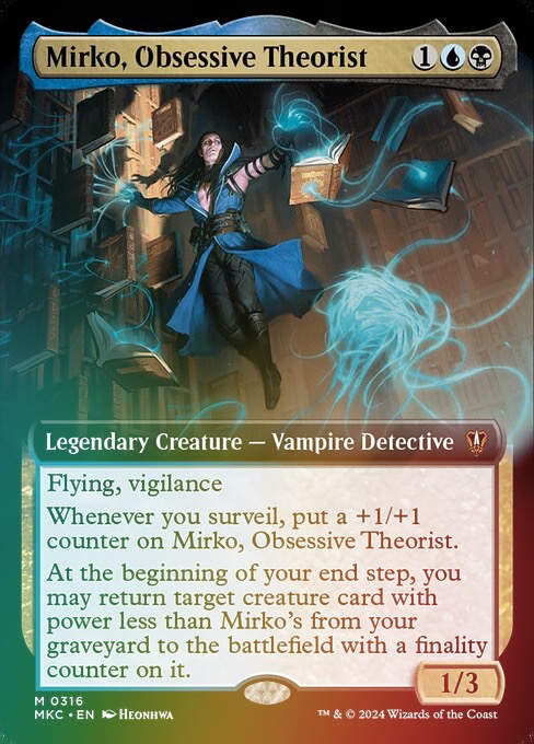 Mirko, Obsessive Theorist (mkc) (316) / Extended Art Foil