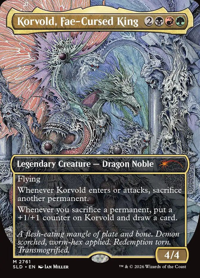Korvold, Fae-Cursed King (SLD) (2761) / Borderless