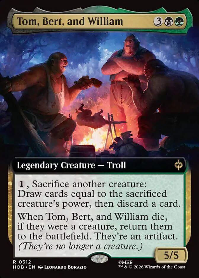 Tom, Bert, and William (HOB) (312) / Extended Art