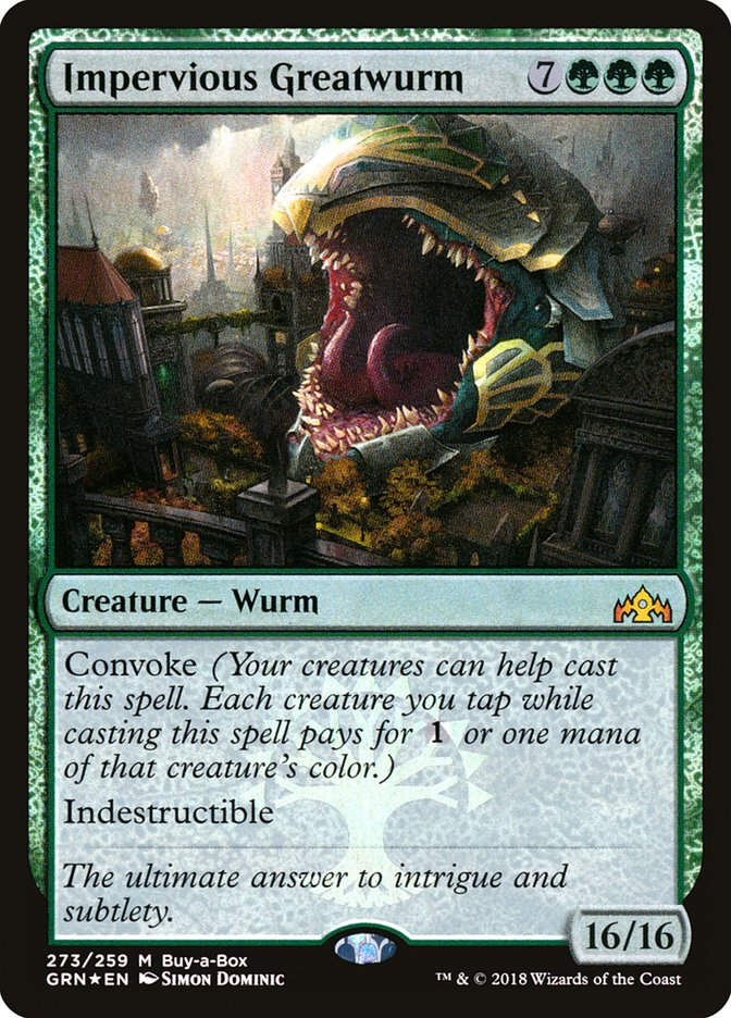 Impervious Greatwurm (GRN) (273) / Foil