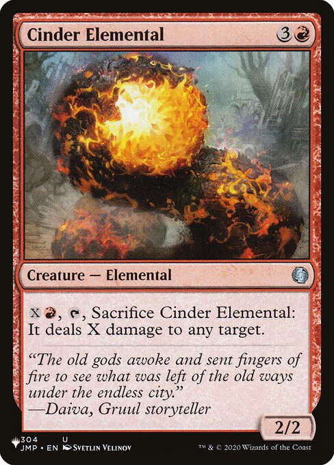 Cinder Elemental (PLST) (JMP-304)