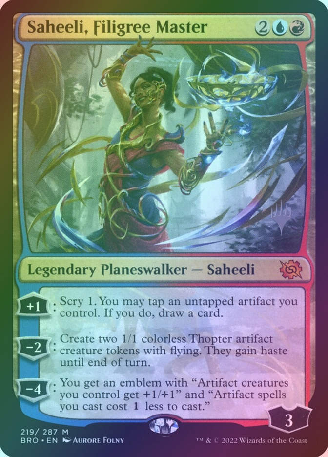 Saheeli, Filigree Master (PBRO) (219p) / Foil