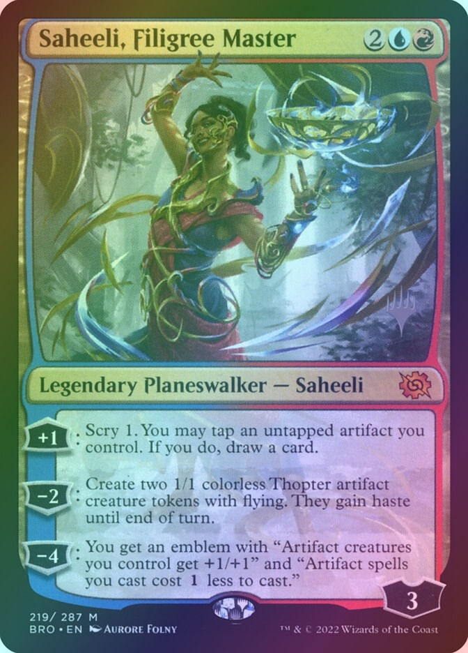 Saheeli, Filigree Master (PBRO) (219p) / Foil