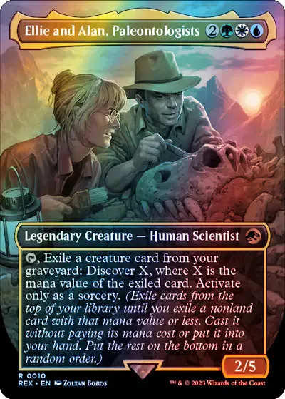 Ellie and Alan, Paleontologists (rex) / Foil