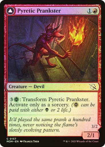 Pyretic Prankster // Glistening Goremonger (mom) / Foil