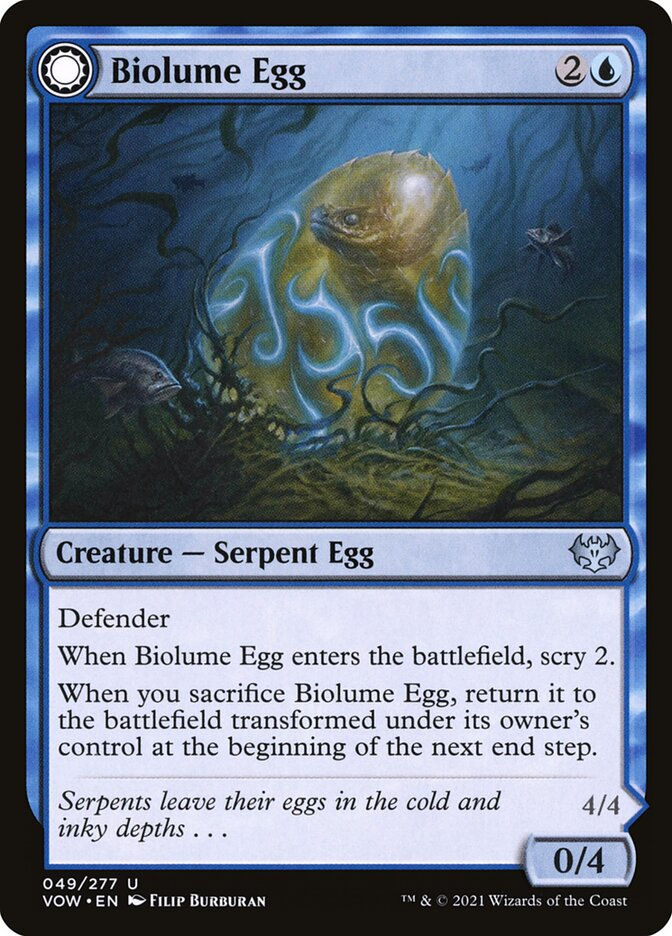 Biolume Egg // Biolume Serpent (VOW) (49) — cara 1 de 2