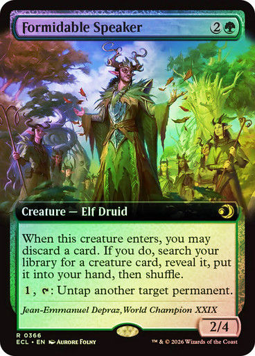 Formidable Speaker (ECL) (366) / Extended Art / Foil