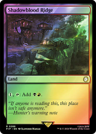 Shadowblood Ridge (pip) (288) / Foil