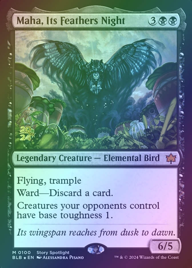 Maha, Its Feathers Night (PBLB) (100s) / Foil