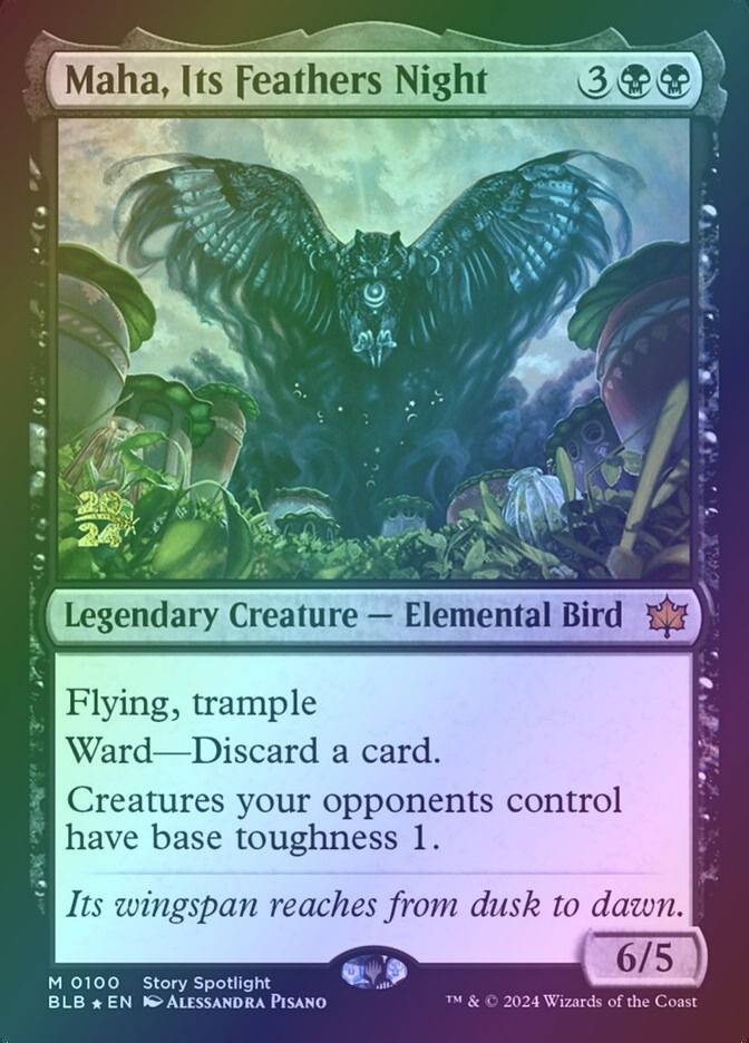 Maha, Its Feathers Night (PBLB) (100s) / Foil