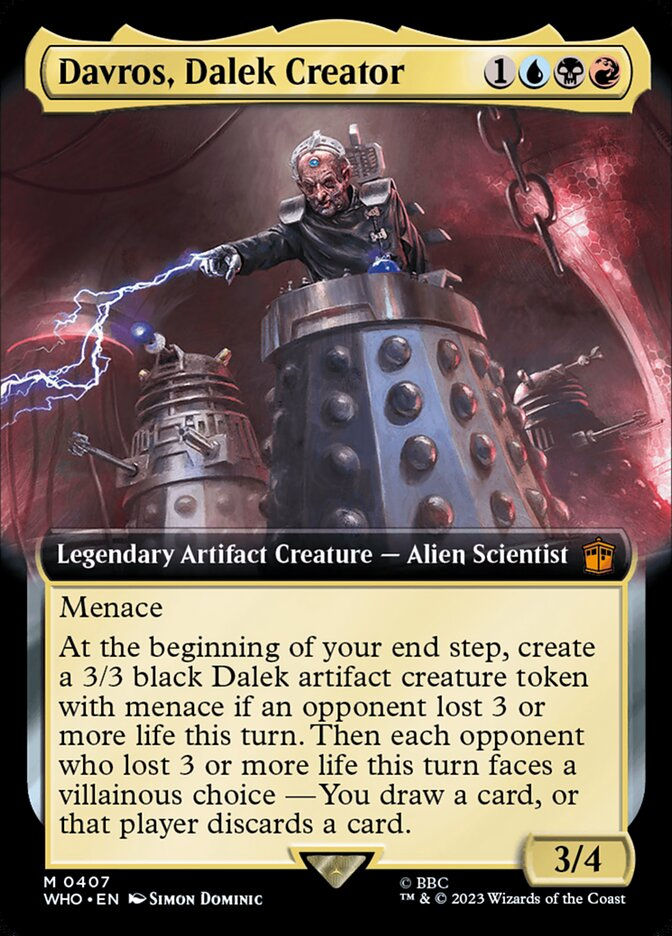 Davros, Dalek Creator (WHO) (407) / Extended Art