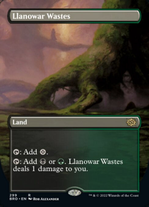 Llanowar Wastes (BRO) / Borderless