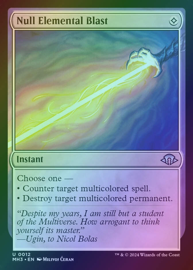Null Elemental Blast (MH3) (12) / Foil