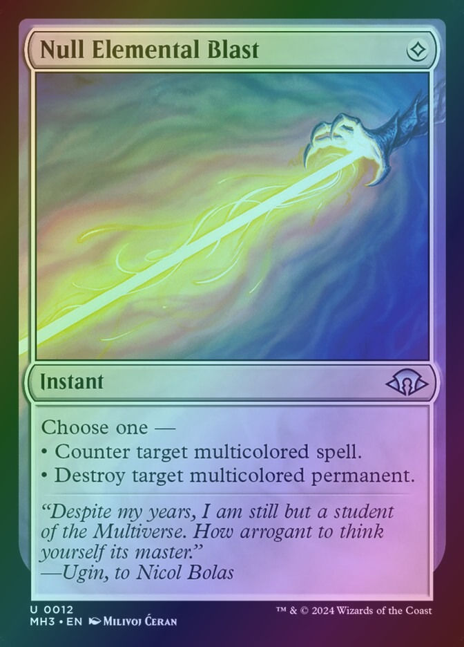 Null Elemental Blast (MH3) (12) / Foil
