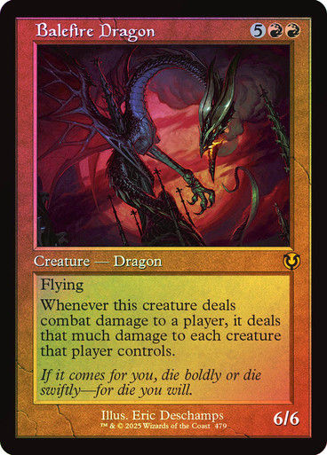 Balefire Dragon (INR) (479) / Foil Retro