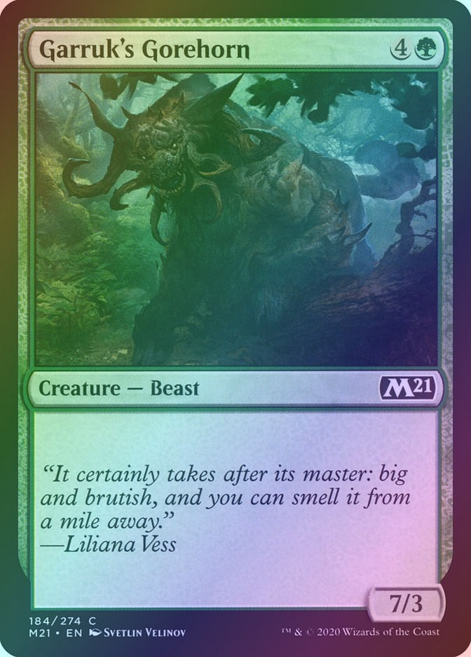Garruk's Gorehorn (M21) (184) / Foil