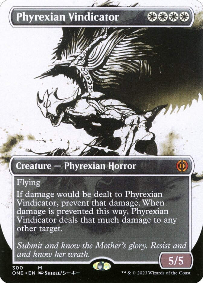 Phyrexian Vindicator (ONE) (300) / Borderless / Showcase