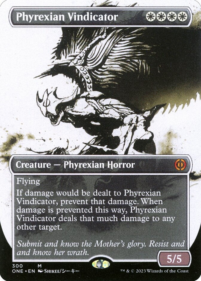 Phyrexian Vindicator (ONE) (300) / Borderless / Showcase