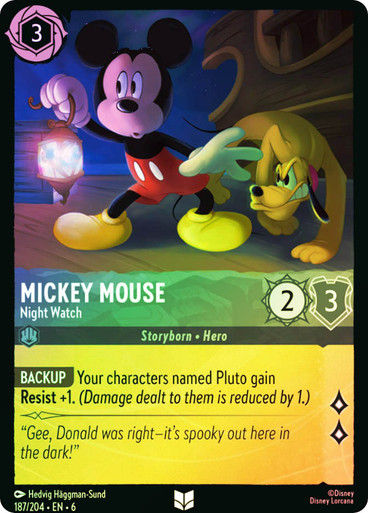 Mickey Mouse - Night Watch (LOR_AZU) / Foil