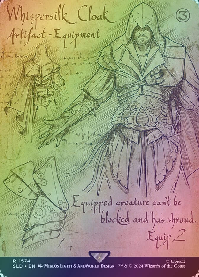 Whispersilk Cloak (SLD) (1574) / Borderless / Foil