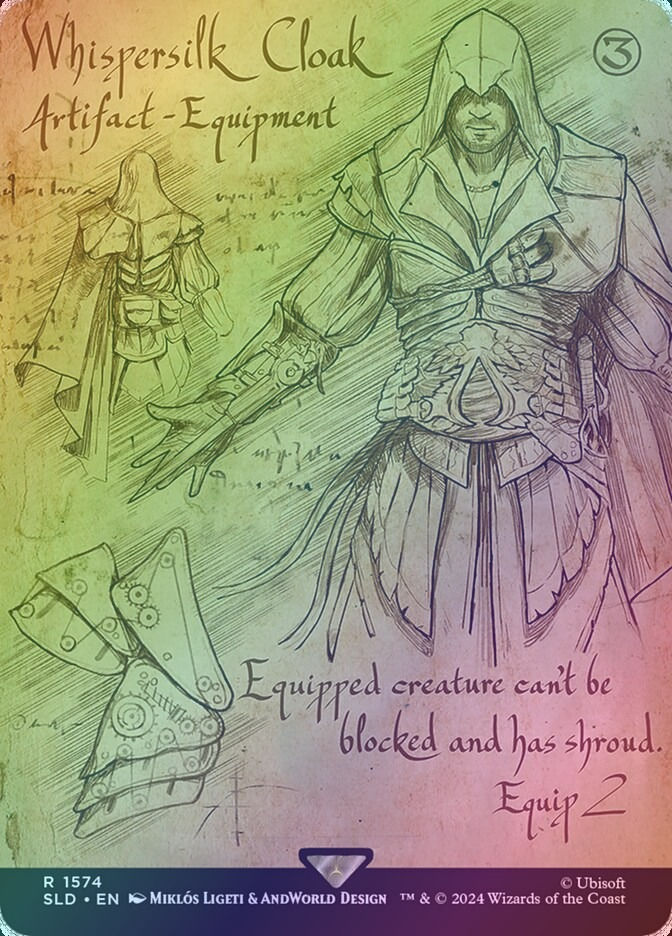 Whispersilk Cloak (SLD) (1574) / Borderless / Foil