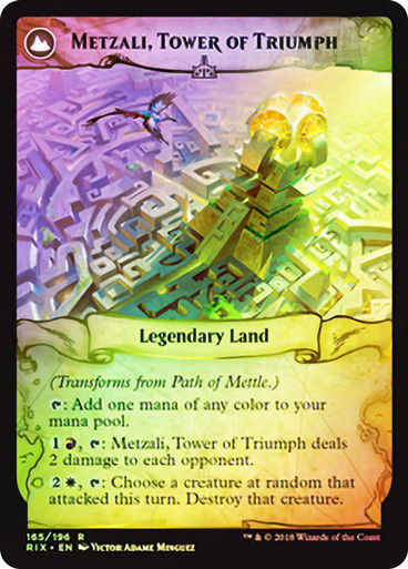 Path of Mettle // Metzali, Tower of Triumph (RIX) (165) / Foil — cara 2 de 2