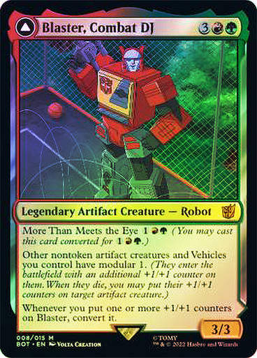 Blaster, Combat DJ // Blaster, Morale Booster (BOT) (8) / Foil