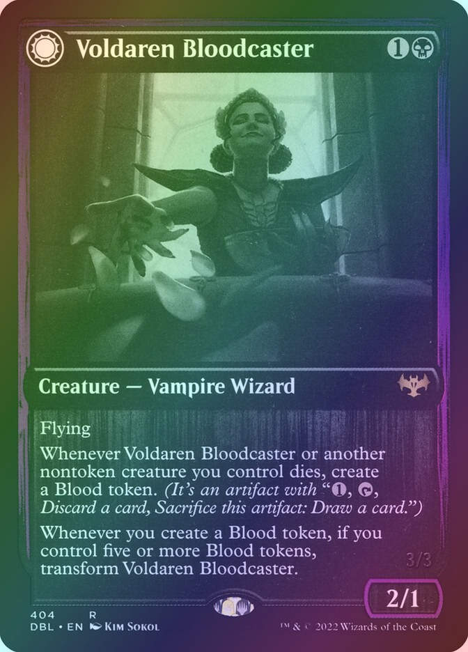 Voldaren Bloodcaster // Bloodbat Summoner (DBL) (404) / Foil
