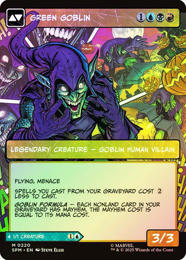 Norman Osborn // Green Goblin (SPM) (220) / Showcase / Foil — cara 2 de 2