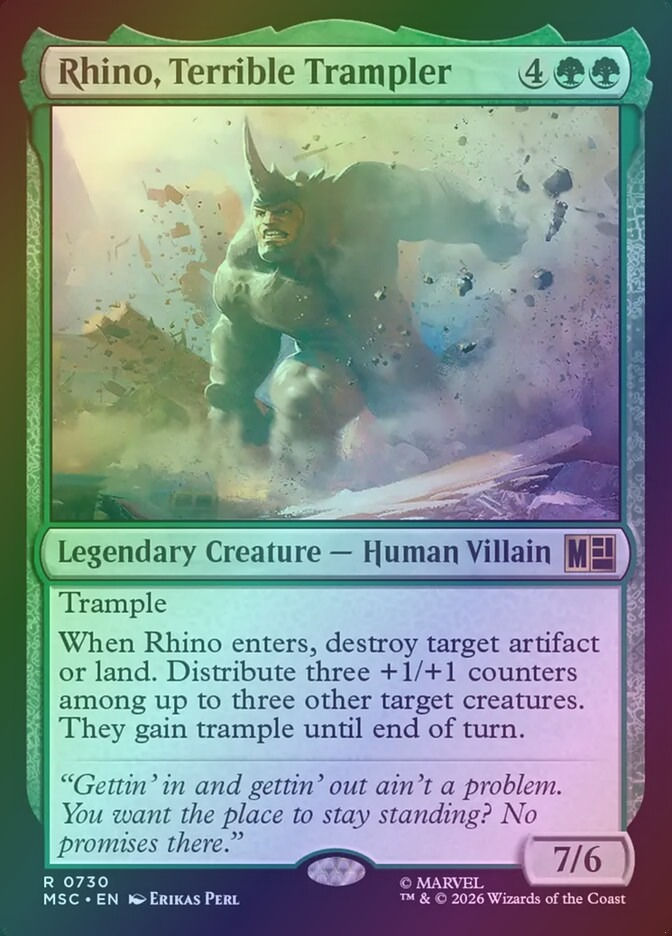 Rhino, Terrible Trampler (MSC) (730) / Foil