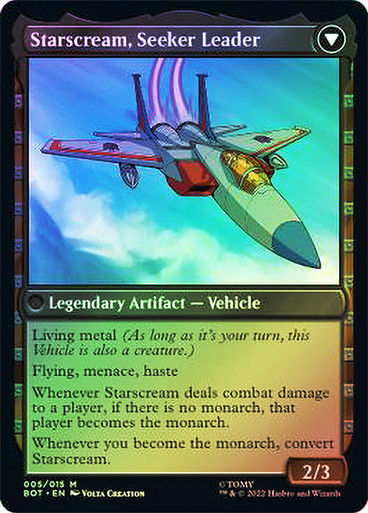 Starscream, Power Hungry // Starscream, Seeker Leader (BOT) (5) / Foil — cara 2 de 2