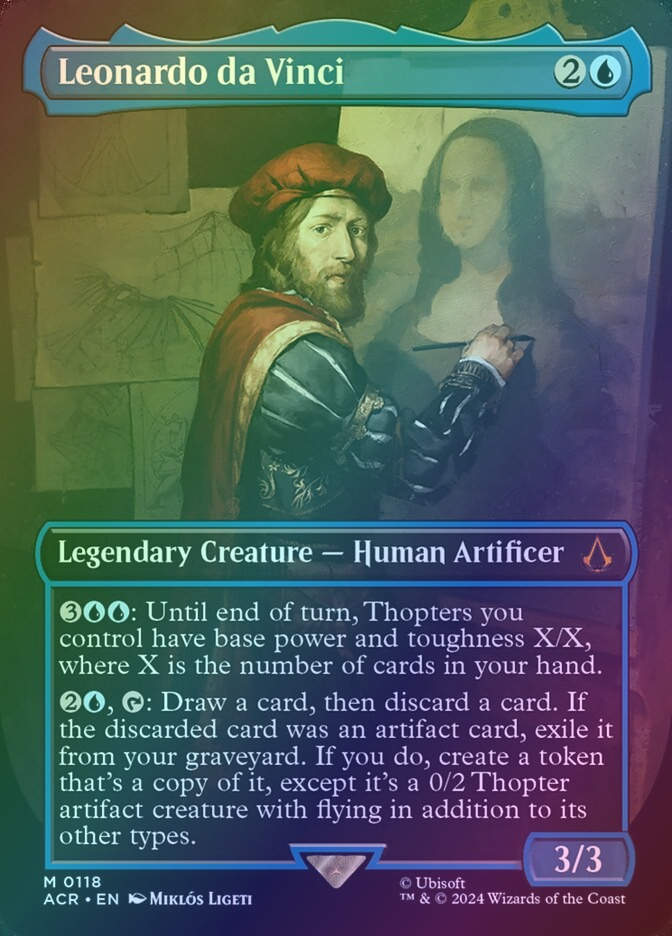 Leonardo da Vinci (ACR) (118) / Borderless / Foil