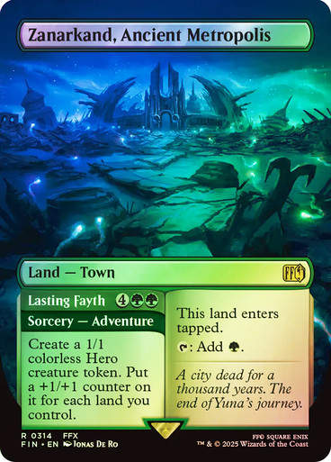Zanarkand, Ancient Metropolis // Lasting Fayth (FIN) (314) / Borderless / Foil