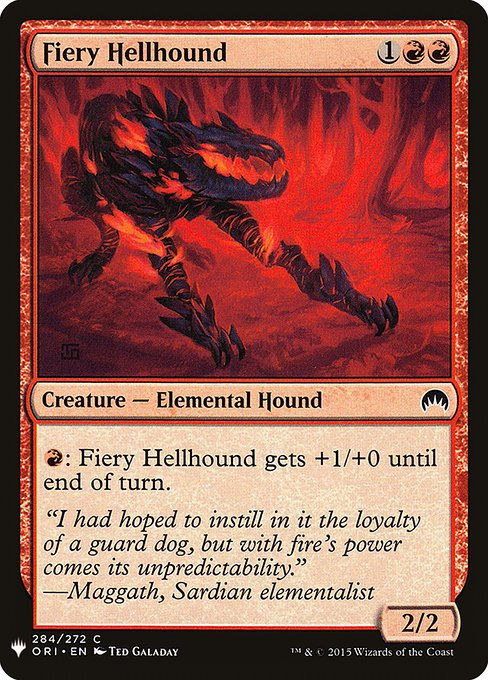 Fiery Hellhound (PLST) (ORI-284)