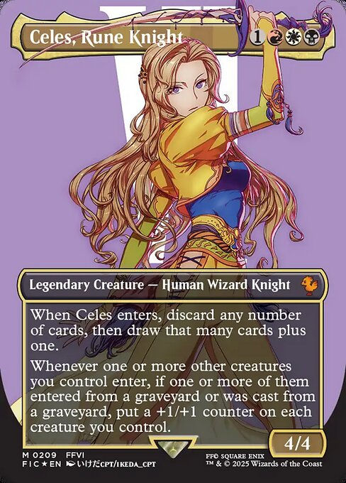 Celes, Rune Knight (FIC) (209) / Borderless / Surge Foil