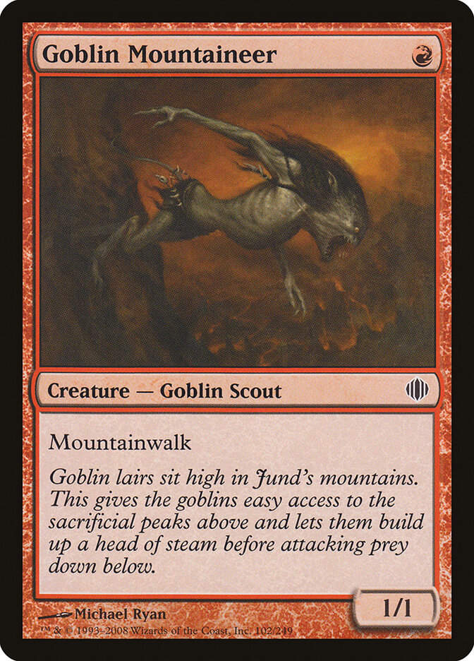 Goblin Mountaineer (ALA) (102)