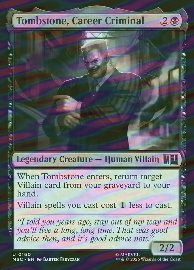 Tombstone, Career Criminal (MSC) (160) / Surge Foil