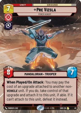 Pre Vizsla - Power Hungry (Hyperspace) (SHD_#411) / Foil
